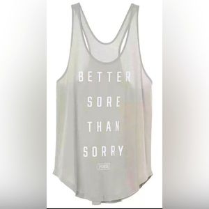 VS pink muscle tee- size Large